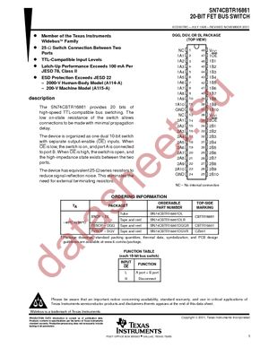 SN74CBTR16861DLG4 datasheet  